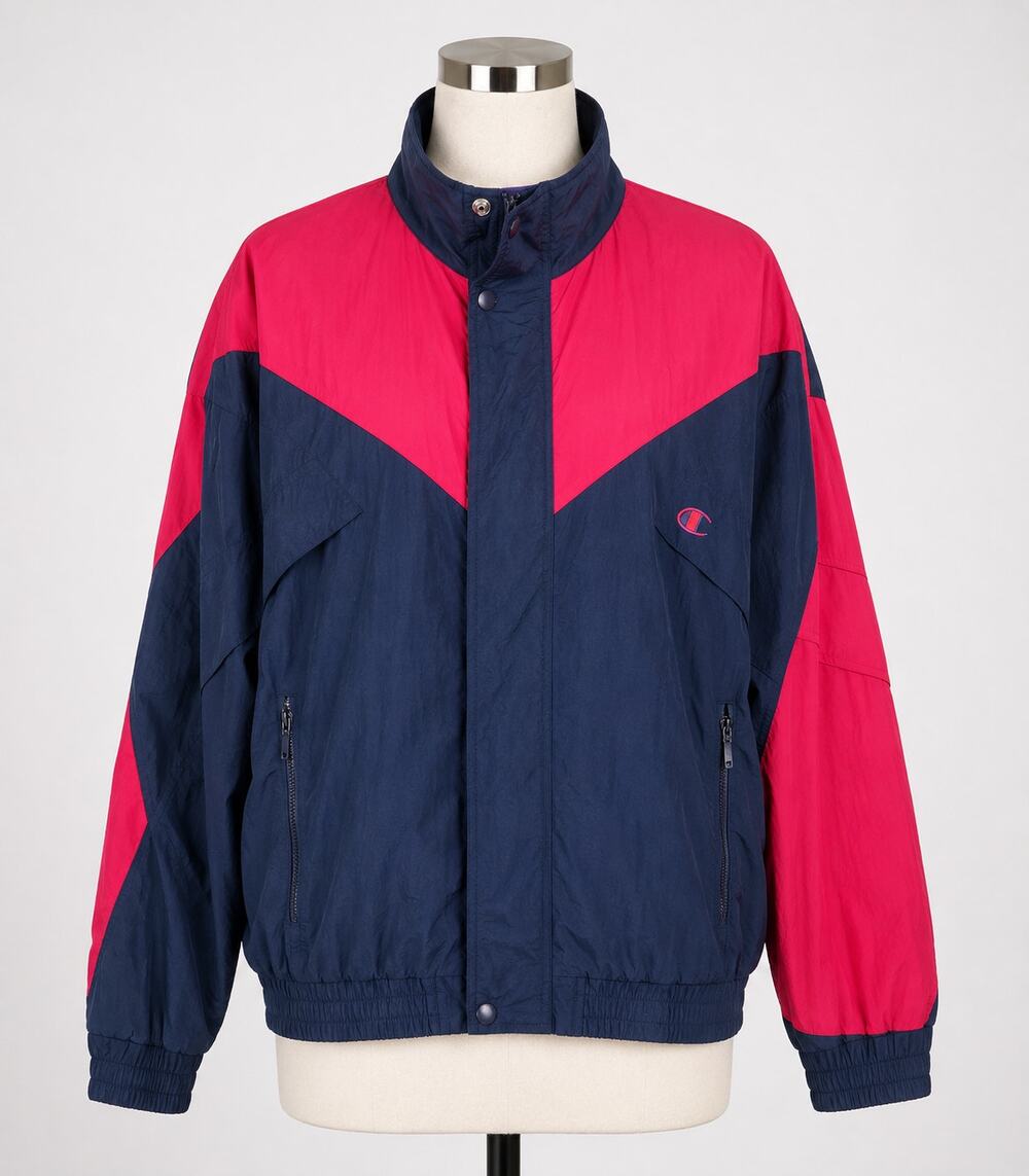 Champion | Vintage Warm Up Jacket Red Blue Purple L